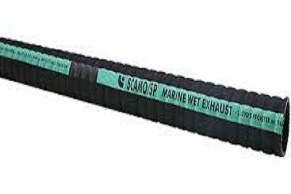 Tubo Di Scarico Marino In Gomma Contorta Raffreddato Ad Acqua - Foto 5