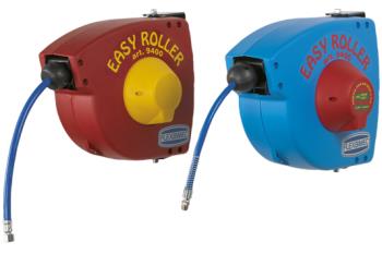 Hose reel for compressed air and water