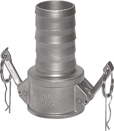 CAMLOCK TIPO C EN14420-7 - femmina portagomma
