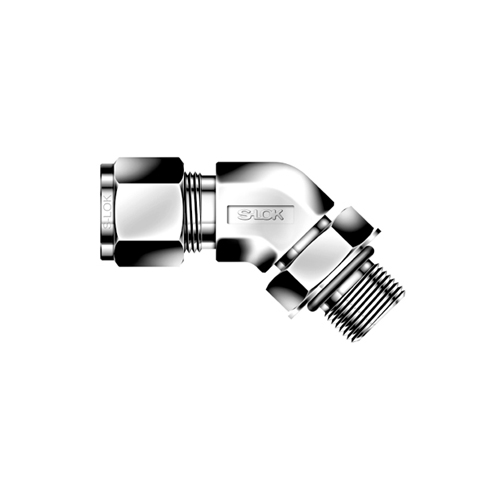 LOK SLBS - 45 swivel male connector with SAE standard thread