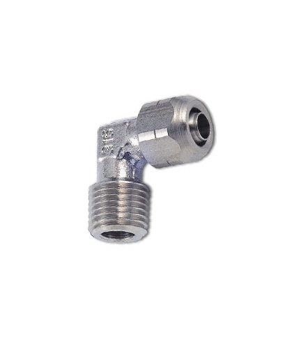 RACCORDO CALZAMENTO INOX ANGOLO MASCHIO CONICO