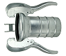 THREE-LEVER FEMALE ZINC-PLATED SPHERICAL HOSE CONNECTOR