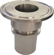 SMOOTH STAINLESS STEEL CLAMP FITTING WITH UNDERHEAD RING DIN 32676