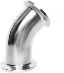 CURVE 45 CLAMP STAINLESS STEEL DIN 32676
