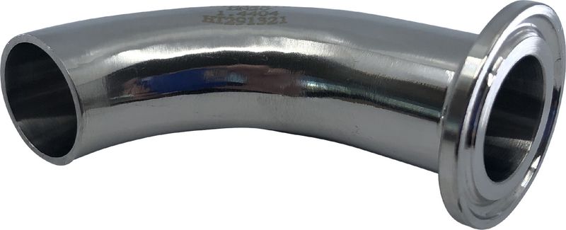 CURVE 90 CLAMP STAINLESS STEEL DIN 32676 TO BE WELDED