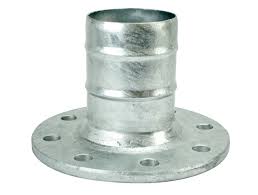 154/PG - ZINC-PLATED HOSE CONNECTOR WITH FLANGE