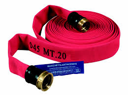 CONNECTED RED FIRE HOSE