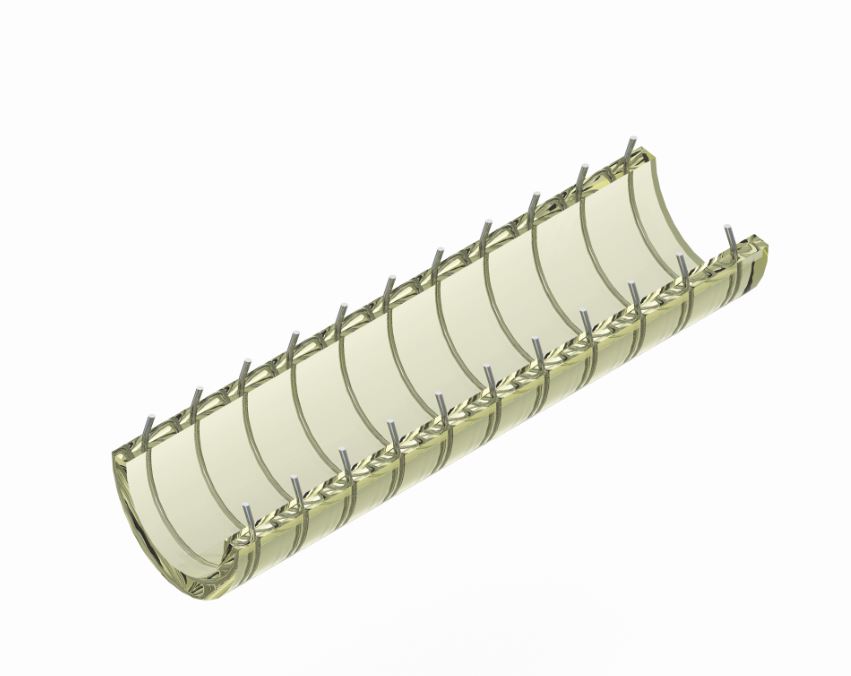 METAL PU HOSE - FOOD GRADE