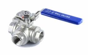 VALVOLA A SFERA INOX TRE VIE A