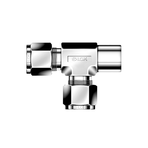 LOK STRF - Metric Pipe-to-Pipe Tee - NPT Side Female