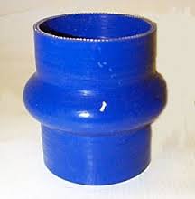 SILICONE SLEEVE 180 C BLUE WAVY STRAIGHT L. 102mm