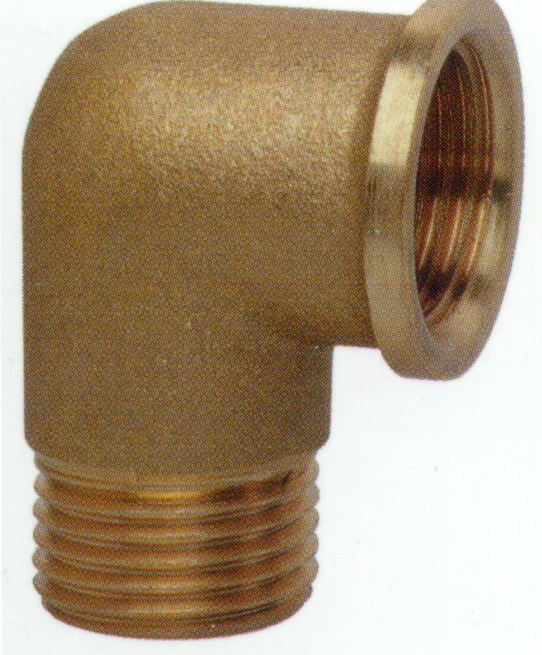 3020 RACCORDO A GOMITO 90� Maschio Femmina in Ottone