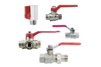 Low pressure brass ball valves