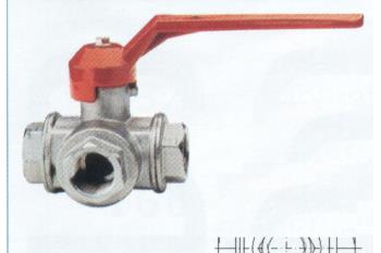 Three-way ball valves