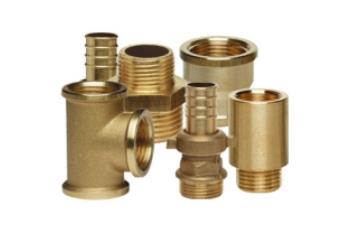 Standard fittings in yellow brass