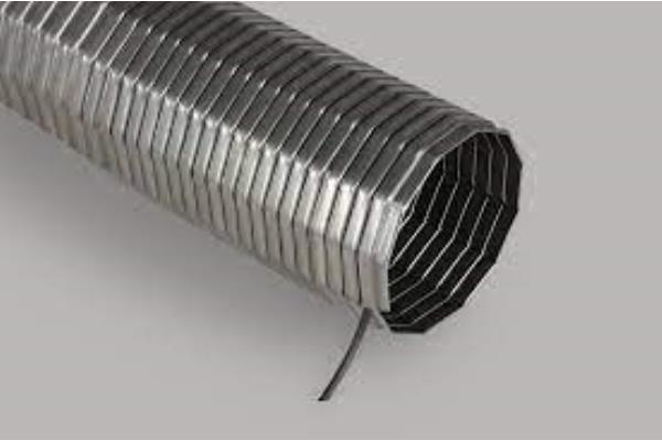 GALVANIZED POLYGONAL METALFLEX PIPE