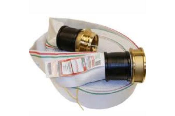 CONNECTED WHITE FIRE HOSE