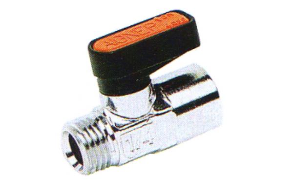 Mini valve male - female cylindrical thread