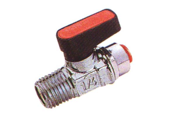 6570 Valvola Maschio conico R ISO 7 - attacco rapido per tubo Rilsan