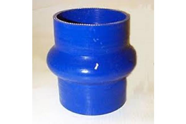 SILICONE SLEEVE 180 C BLUE WAVY STRAIGHT L. 102mm