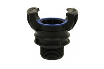 GUILLEMIN FITTING WITH BSP MALE THREAD IN POLYPROPYLENE