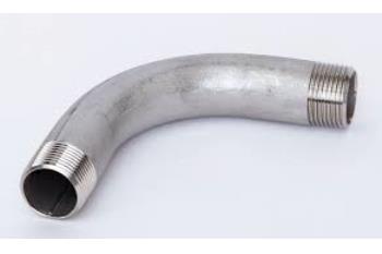 BEND 90 STAINLESS STEEL threaded MALE-MALE BSPP