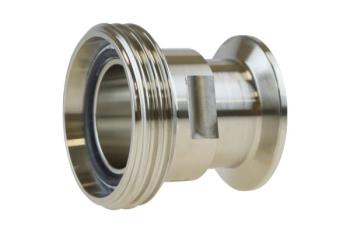 RACCORDO CLAMP INOX DIN 32676 FILETTO MASCHIO BSPP