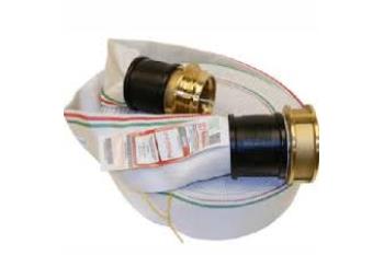 CONNECTED WHITE FIRE HOSE
