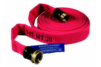 CONNECTED RED FIRE HOSE