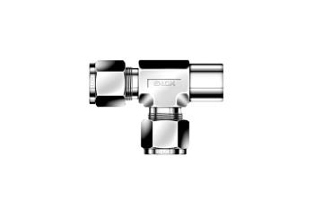 LOK STRF - Metric Pipe-to-Pipe Tee - NPT Side Female