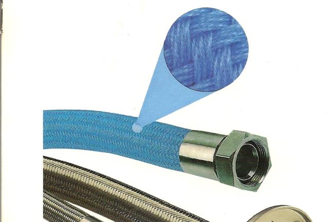 STAINLESS STEEL BRAIDED CONVOLVED TEFLON/PTFE HOSE - 3